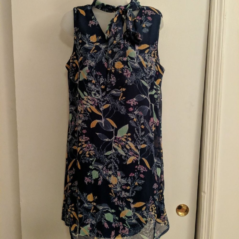 Simply Noelle Blue Floral Dress NWT